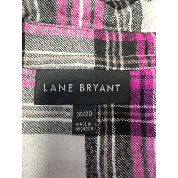 Lane Bryant Womens Long Sleeve Button-Up Shirt With Chest Pockets Size 18/20 - Picture 6 of 9